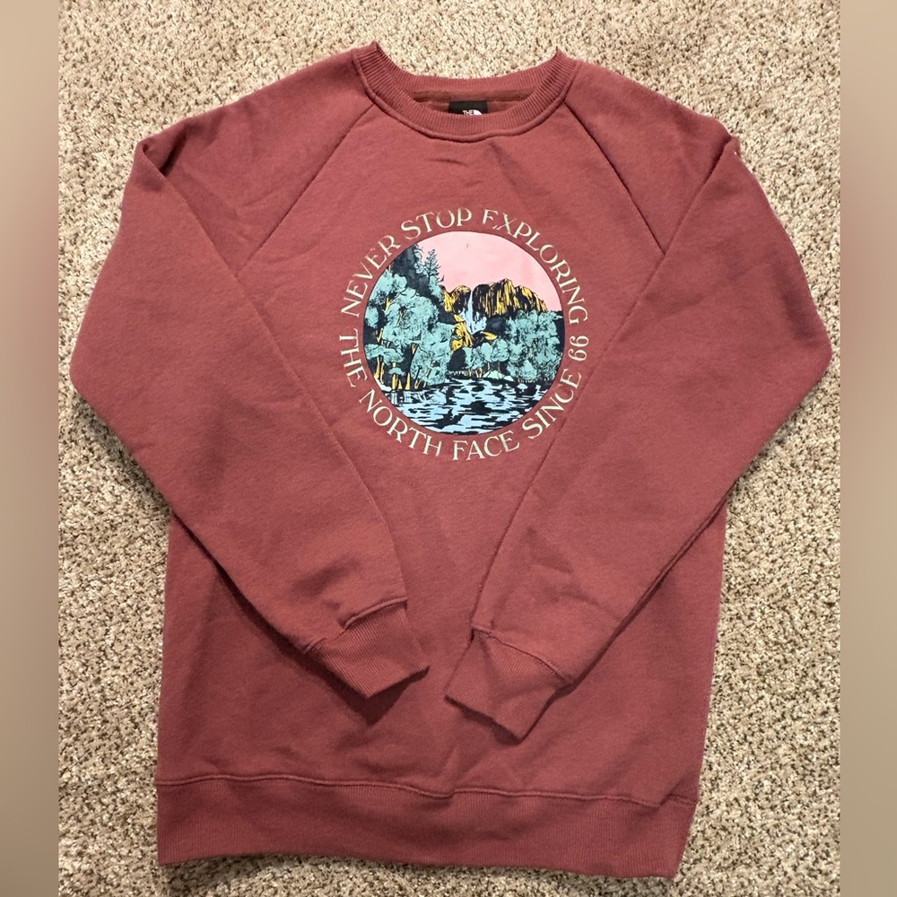 The North Face Women's Graphic Crew Neck Sweater - Mauve